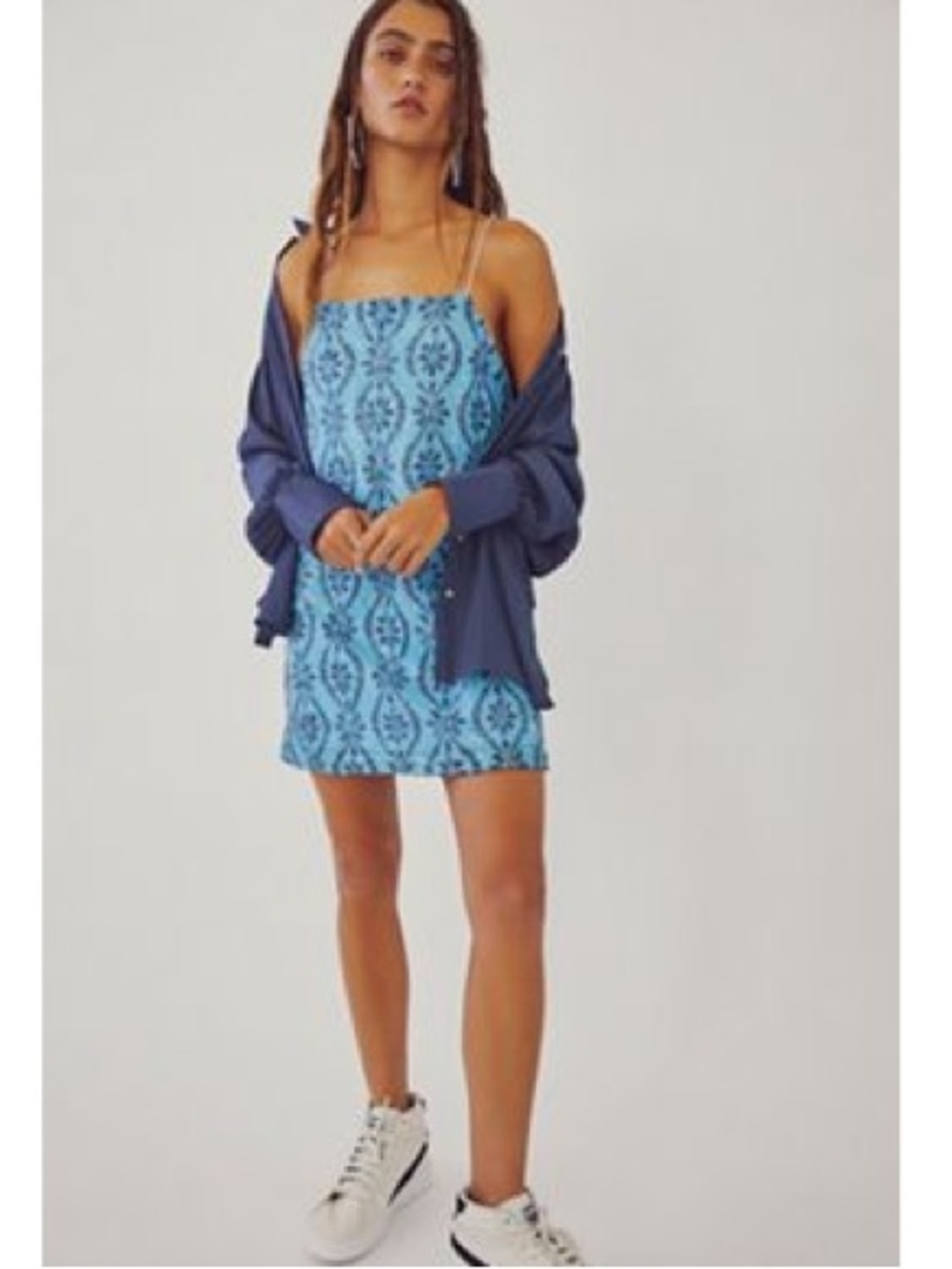 NWT Free People Retro Babe Mini Dress